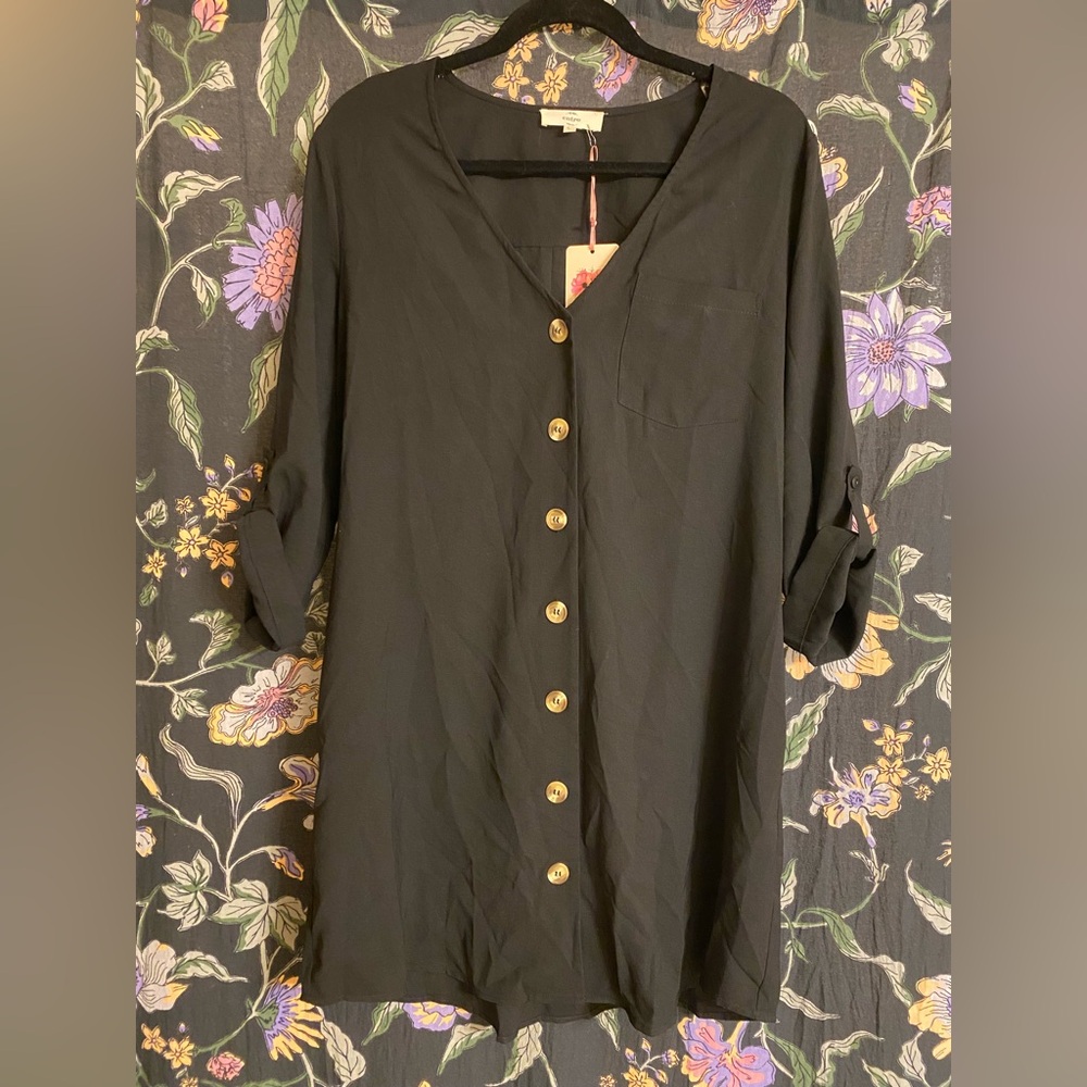 Entro - Button Up Dress - Picture 2 of 11